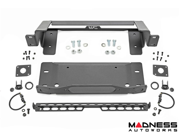 Ford Bronco Winch Mount - High Mount - OE Modular Bumper - Rough Country - Winch Mount Only